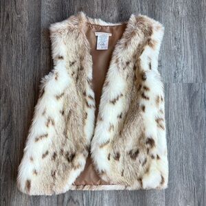 Jona Michelle Tan Faux Fur Vest